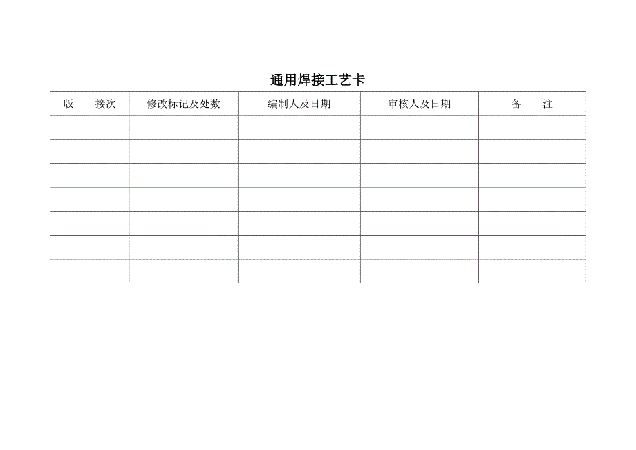 ra通用焊接工艺卡_第1页