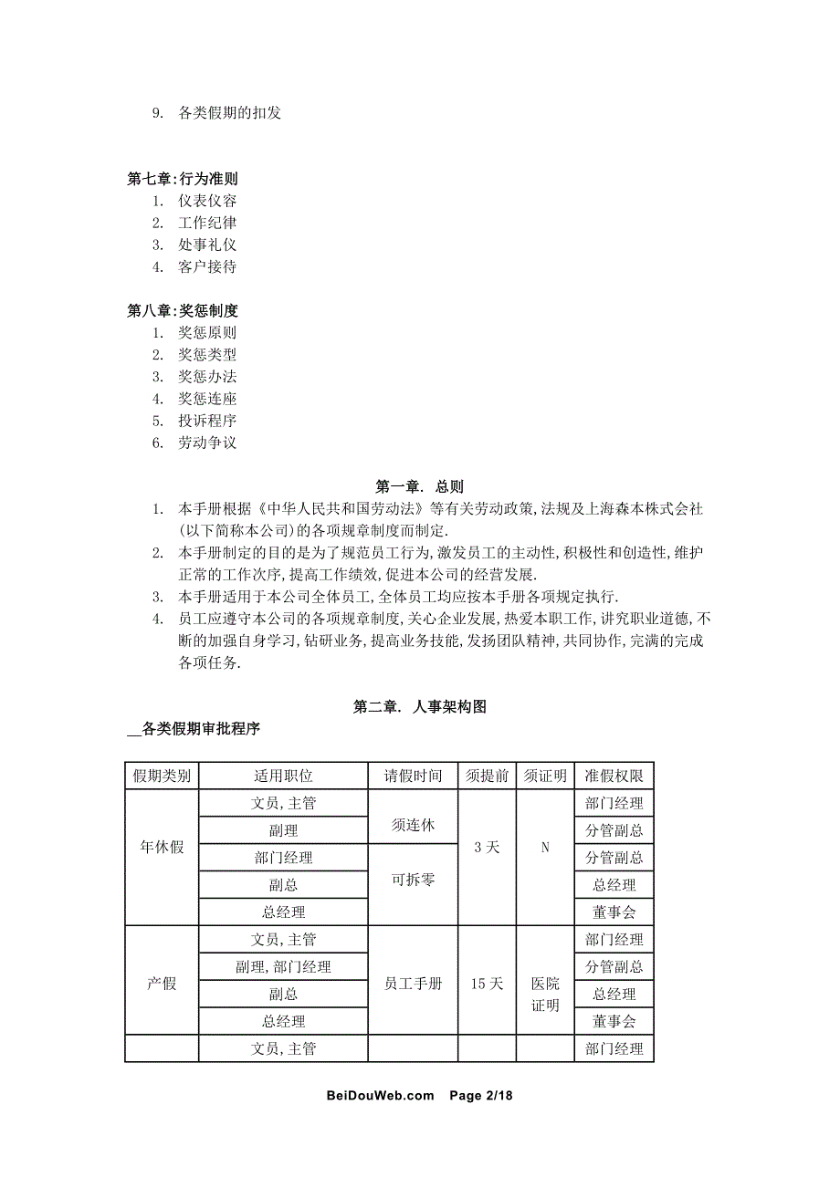 日本企业员工手册_第2页