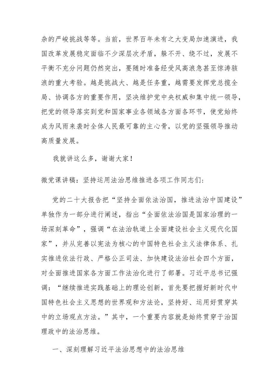 微党课：推动高质量发展必须坚持和加强党的全面领导_第5页