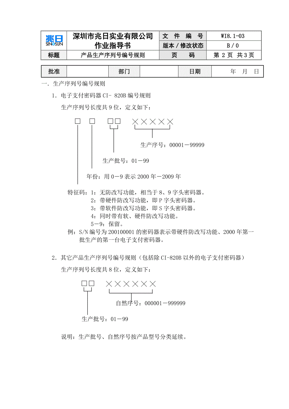 (精品)产品生产序列号编号规则_第2页