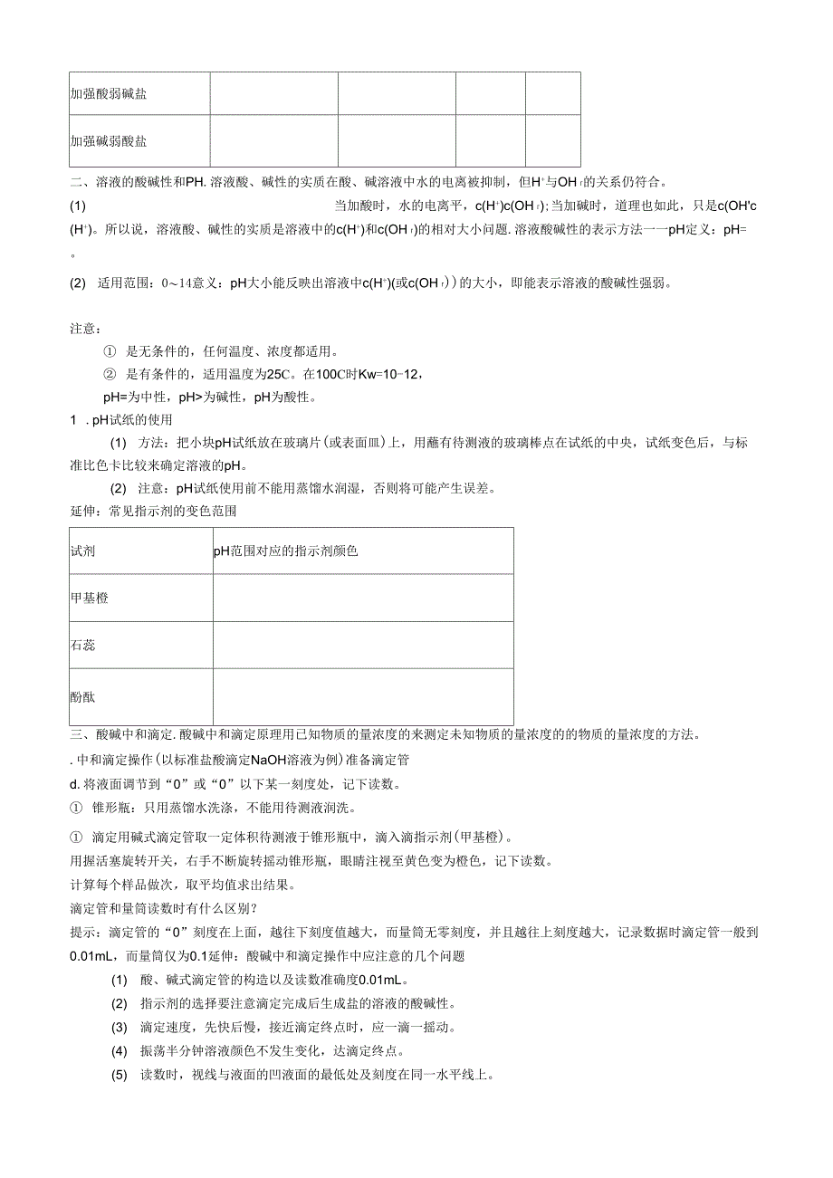 电离平衡知识点_第2页