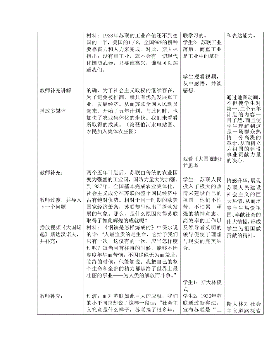 世界历史九年级下册第2课教学设计_第4页