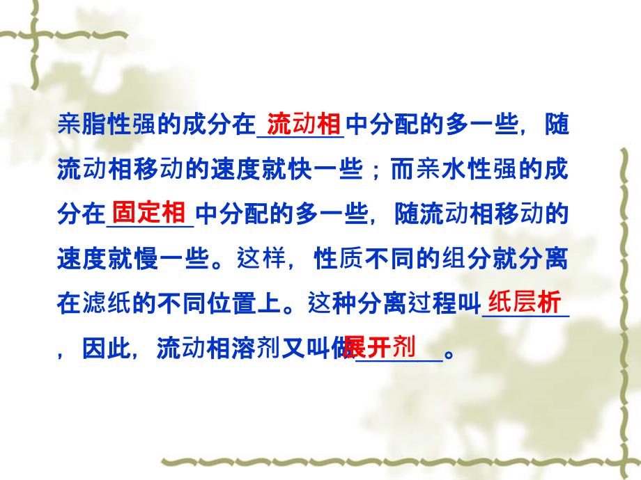 高二化学同步课件：12用纸层析法分离铁离子和铜离子苏教版选修6_第4页