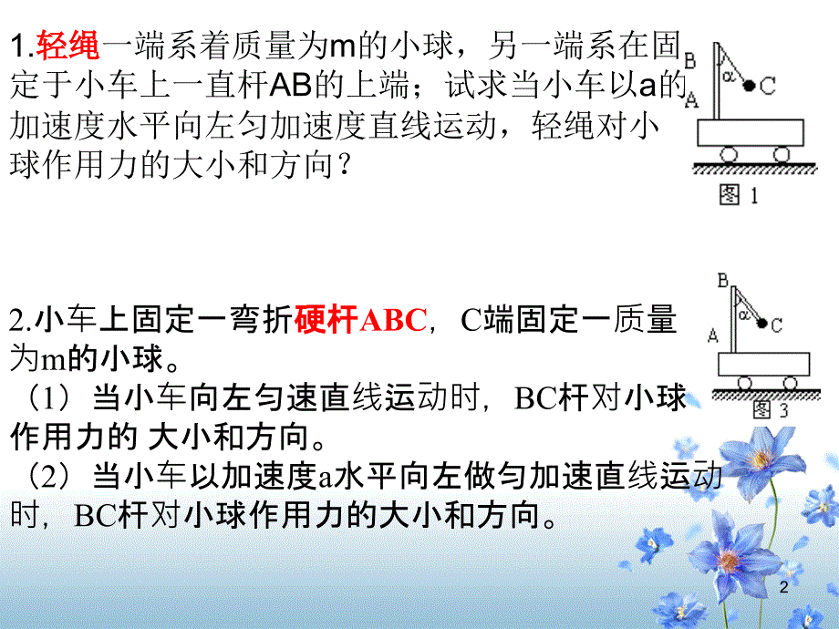 轻绳和轻杆问题的研究ppt课件_第2页