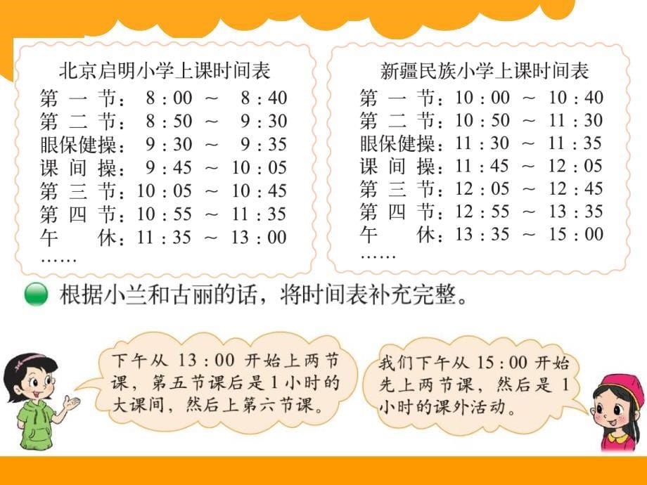 中小学时间表公开课教案教学设计课件案例测试练习卷题_第5页