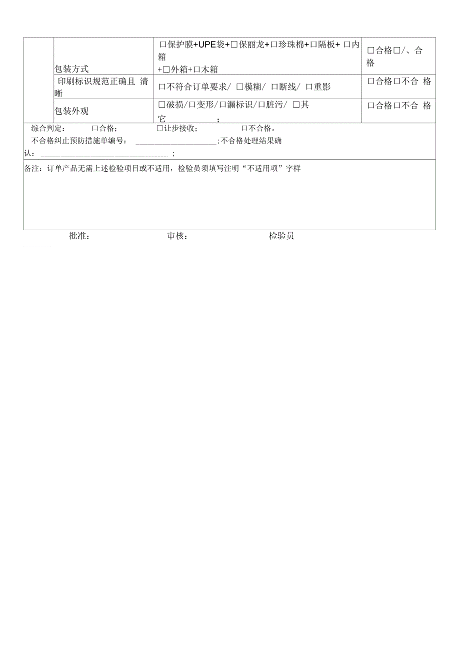 灯具成品出货检验报告_第3页