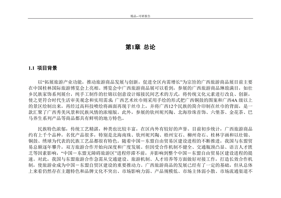 [精品]广西百色市靖西县东盟商品风情园可行性研究报告_第3页