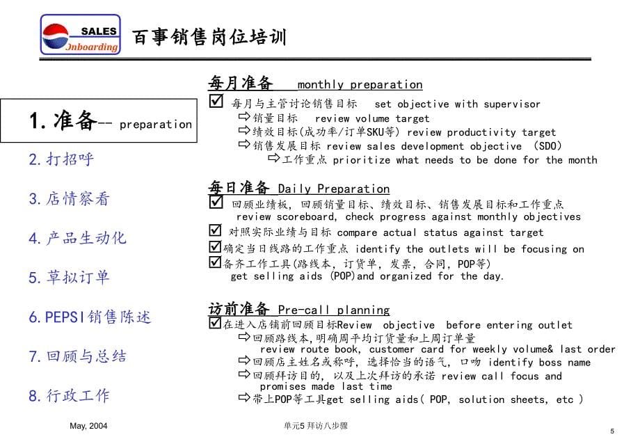 百事销售岗位培训客户拜访八步骤_第5页