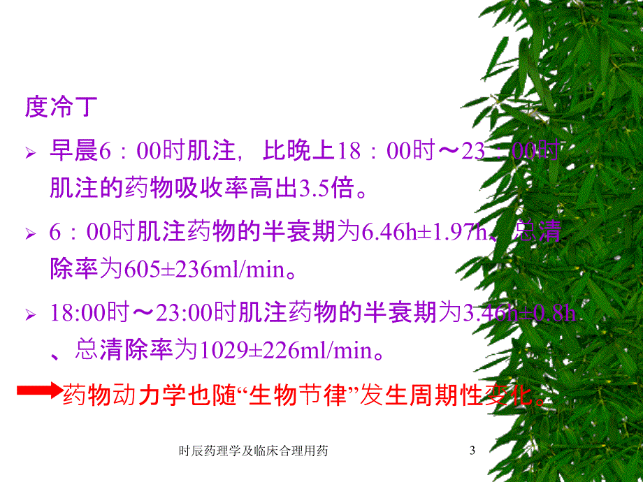 时辰药理学及临床合理用药课件_第3页