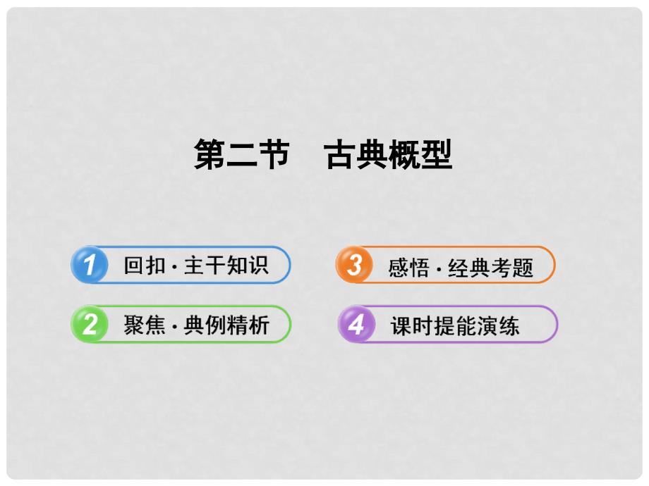 高考数学 11.2古典概型配套课件 文 北师大版_第1页