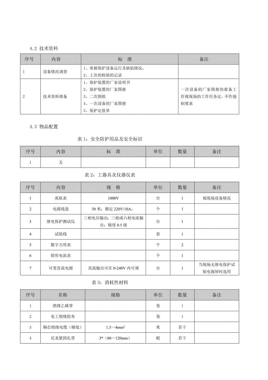 小学03220kv母线继电保护检验作业指导书_第5页