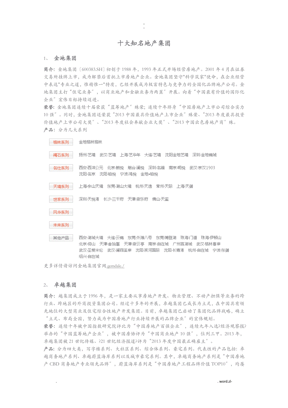 广东省十大知名房地产公司_第1页