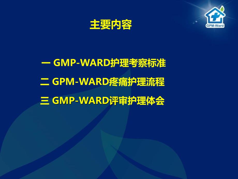 疼痛病房课件：GPM—WARD创建护理部分_第2页