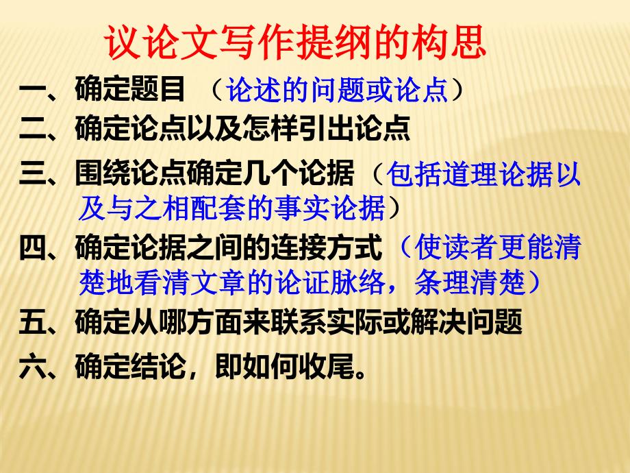 2021届高考语文总复习专题ppt --高中议论文写作课件_第3页