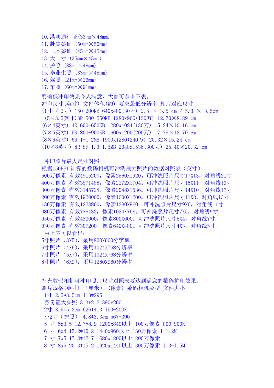 常用照片尺寸_2寸_5寸_大小_驾驶证_证件尺寸.doc_第2页