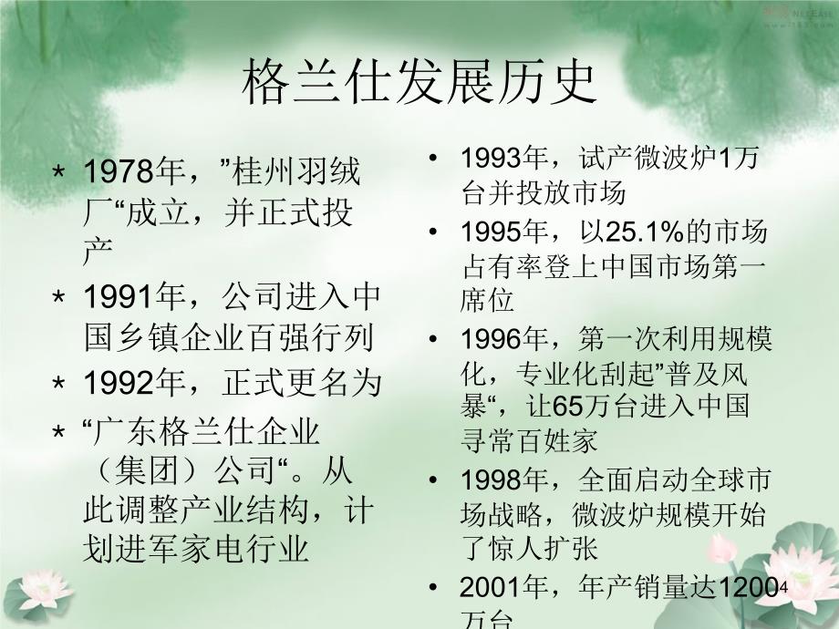 格兰仕微波炉定价策略分析课堂PPT_第4页