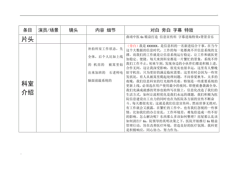 微视频拍摄脚本_第1页