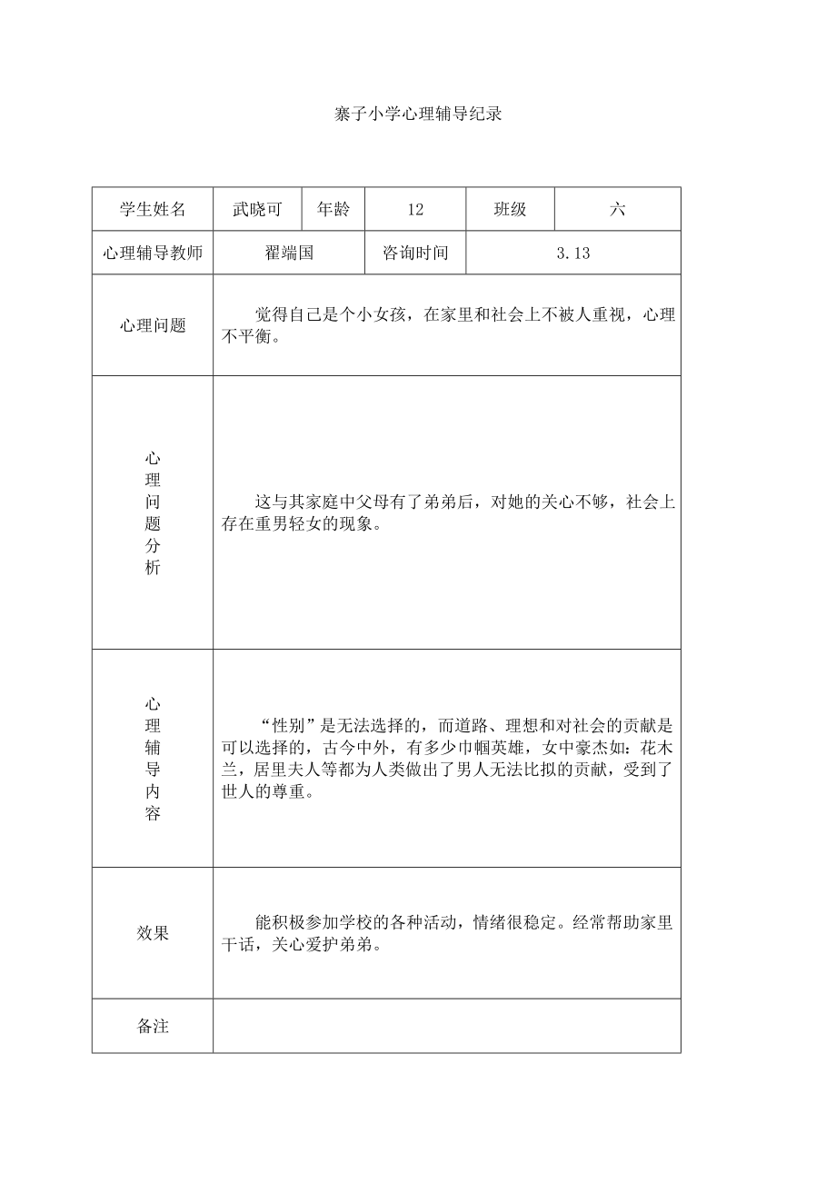 小学心理咨询记录表_第4页