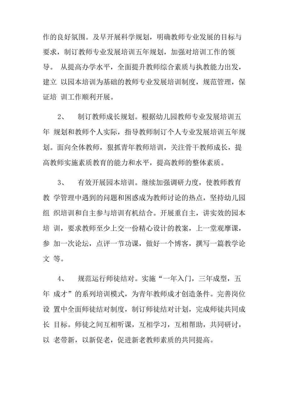 教师专业培训计划6篇_第5页