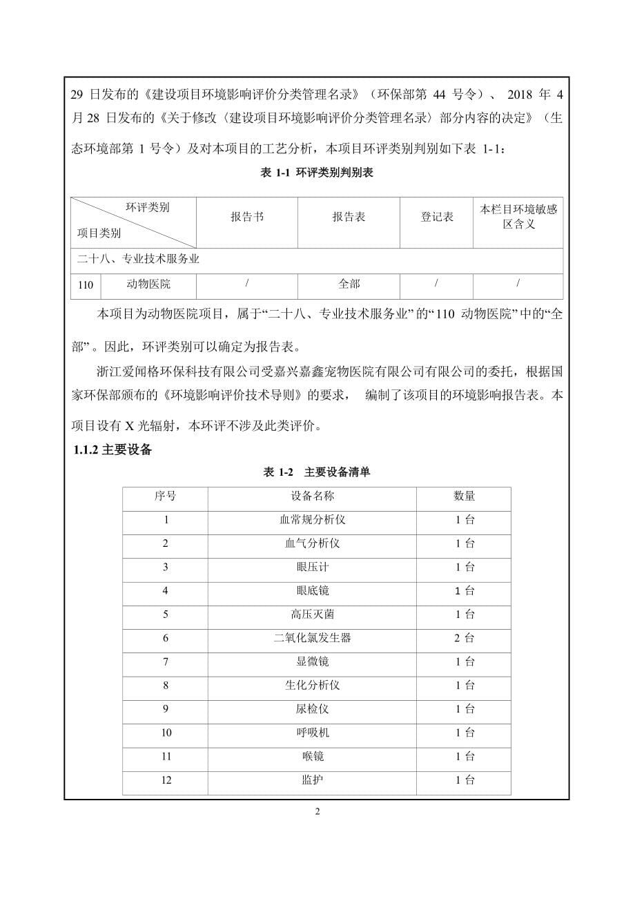 嘉兴嘉鑫宠物医院有限公司建设项目环境影响报告.docx_第5页