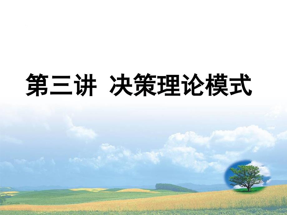 决策理论模式.PPT_第1页