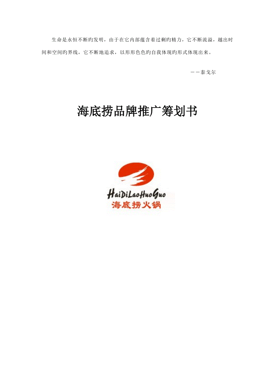 Azcato海底捞品牌推广专题策划书_第1页