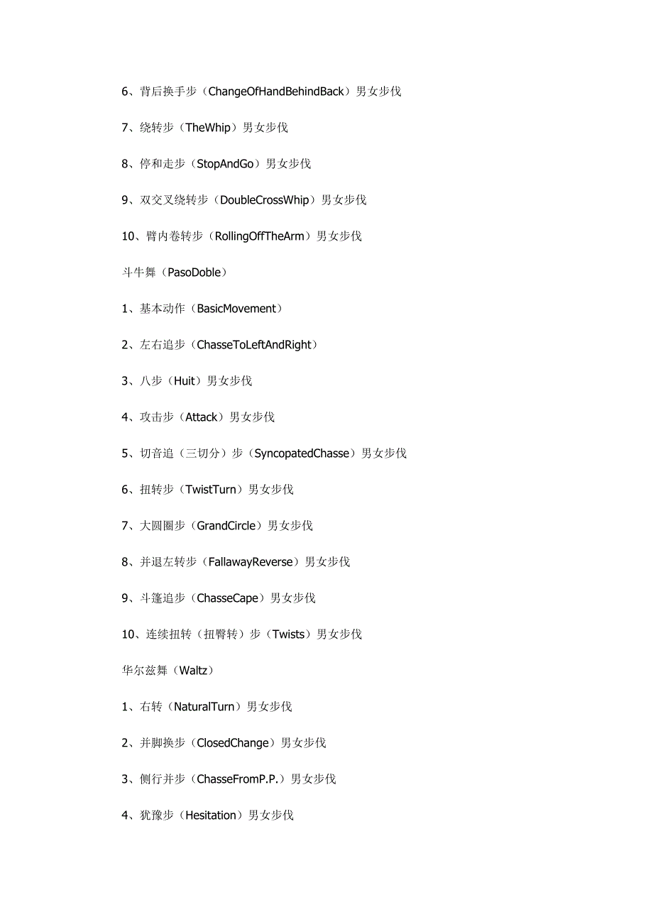 河南2014体育舞蹈统考实施细则_第4页