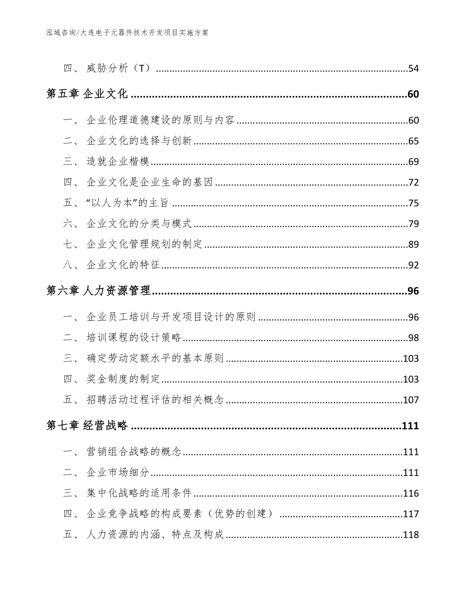 大连电子元器件技术开发项目实施方案（模板）_第5页