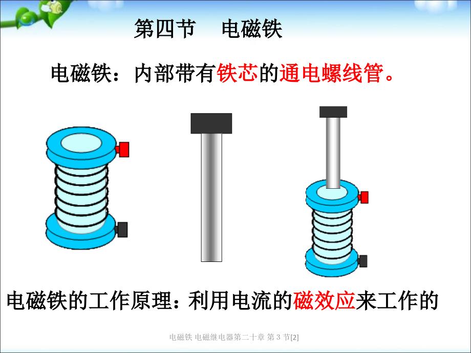 电磁铁电磁继电器第二十章第节2_第4页