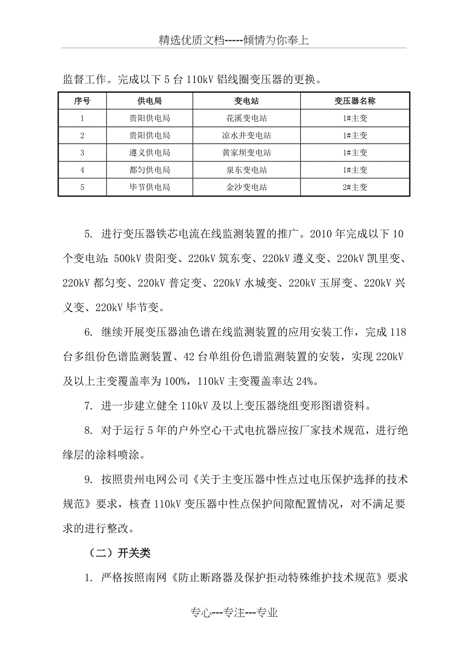 贵州电网2010年输变电一次设备反事故技术_第2页