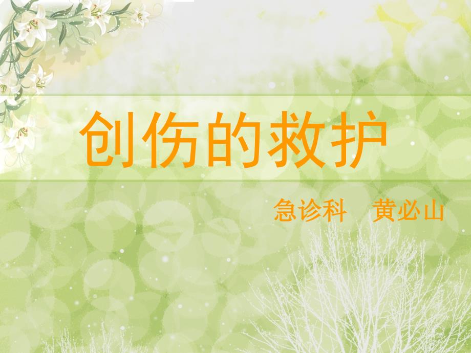 创伤救护黄必山_第1页