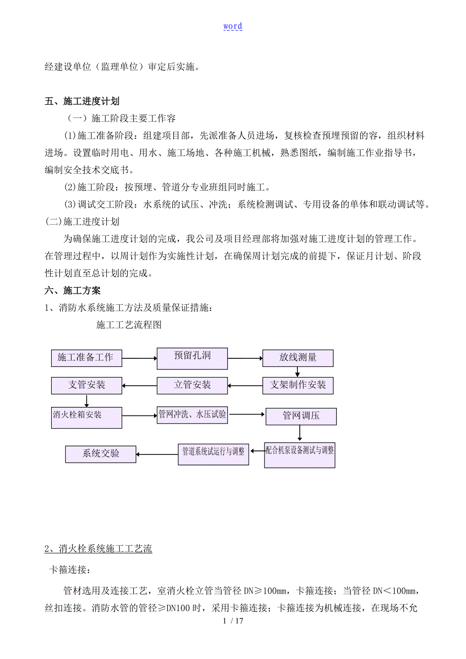 消火栓施工方案设计_第2页