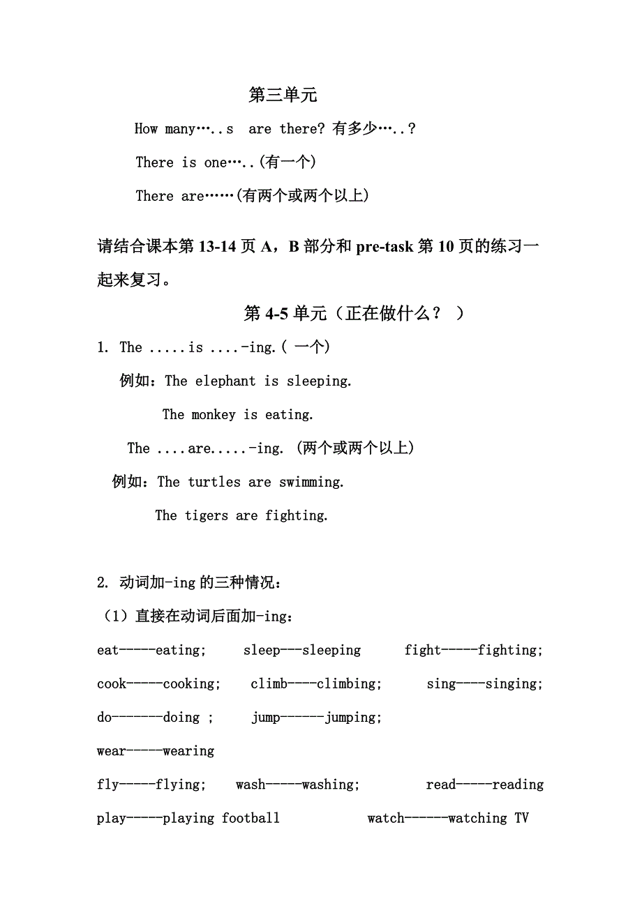 朗文英语1B6个单元知识点总结_第3页