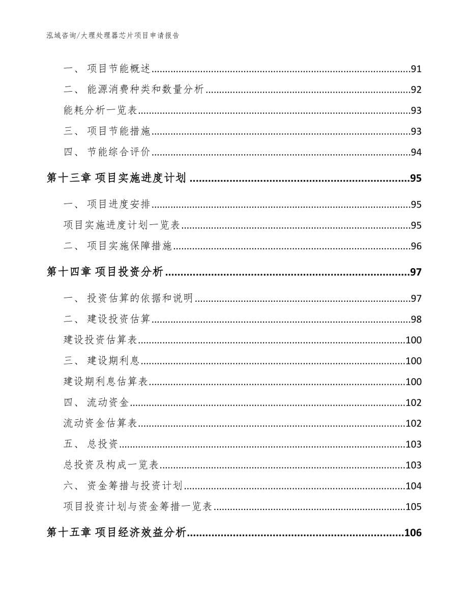 大理处理器芯片项目申请报告_模板范本_第5页