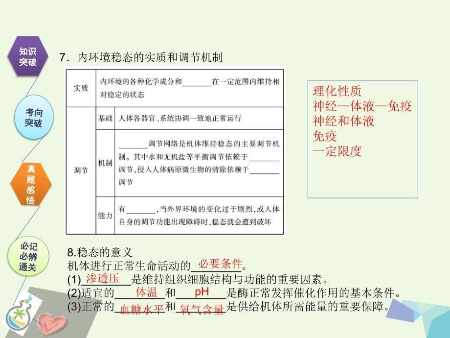 全国卷地区专用高考生物总复习第八单元动物和人体生命活动的调节第1讲人体的内环境和稳态课件0731365_第5页