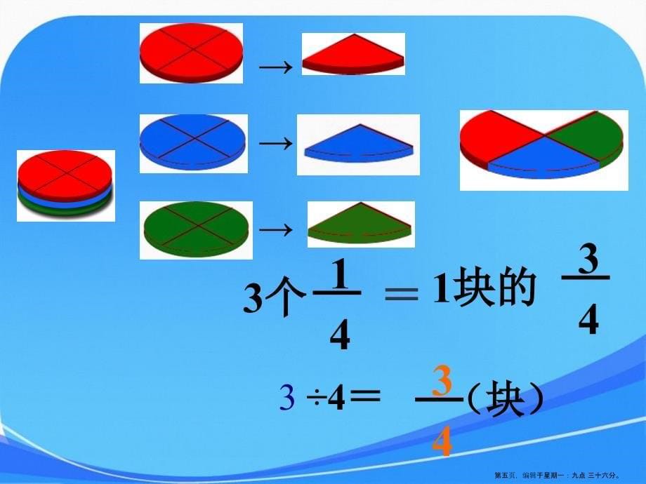 新人教版五年级数学下册分数与除法课件_第5页