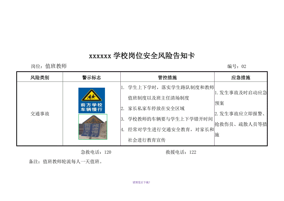 岗位安全风险告知卡_第2页