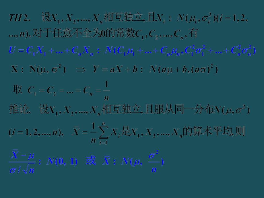 42正态随机变量的线性组合ppt课件_第4页