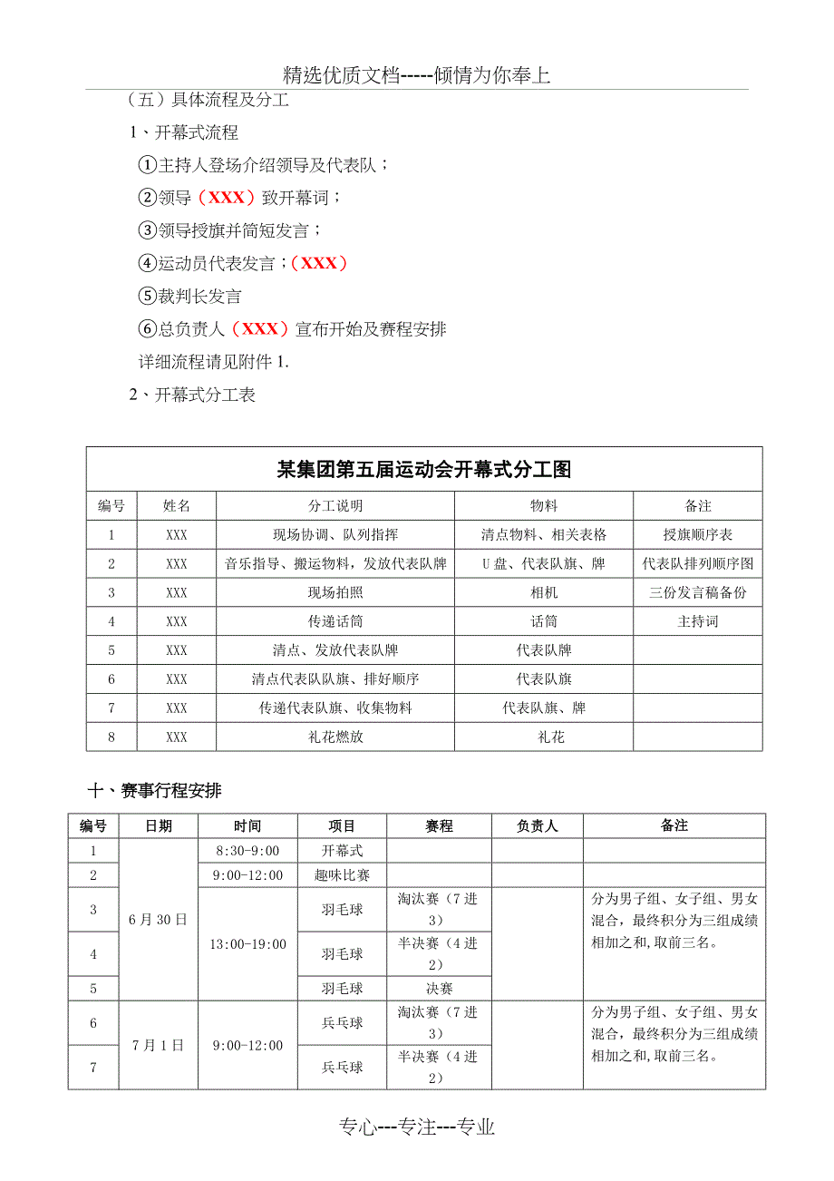 某集团公司员工运动会活动方案(超详细版)_第3页