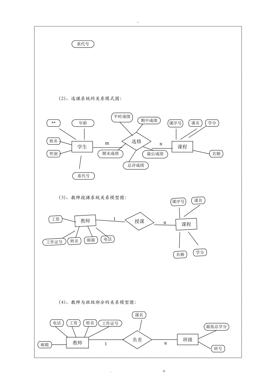 数据库教务管理系统综合实验报告_第3页