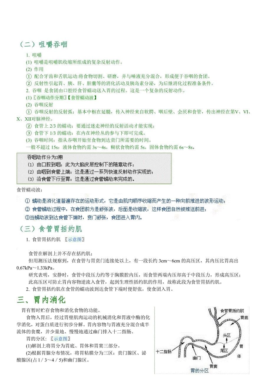 北京中医药大学中药学(专)生理学笔记整理-消化道.doc_第5页