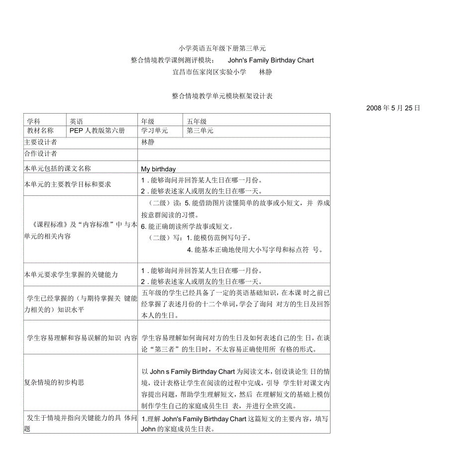 小学英语五年级下册第三单元_第1页