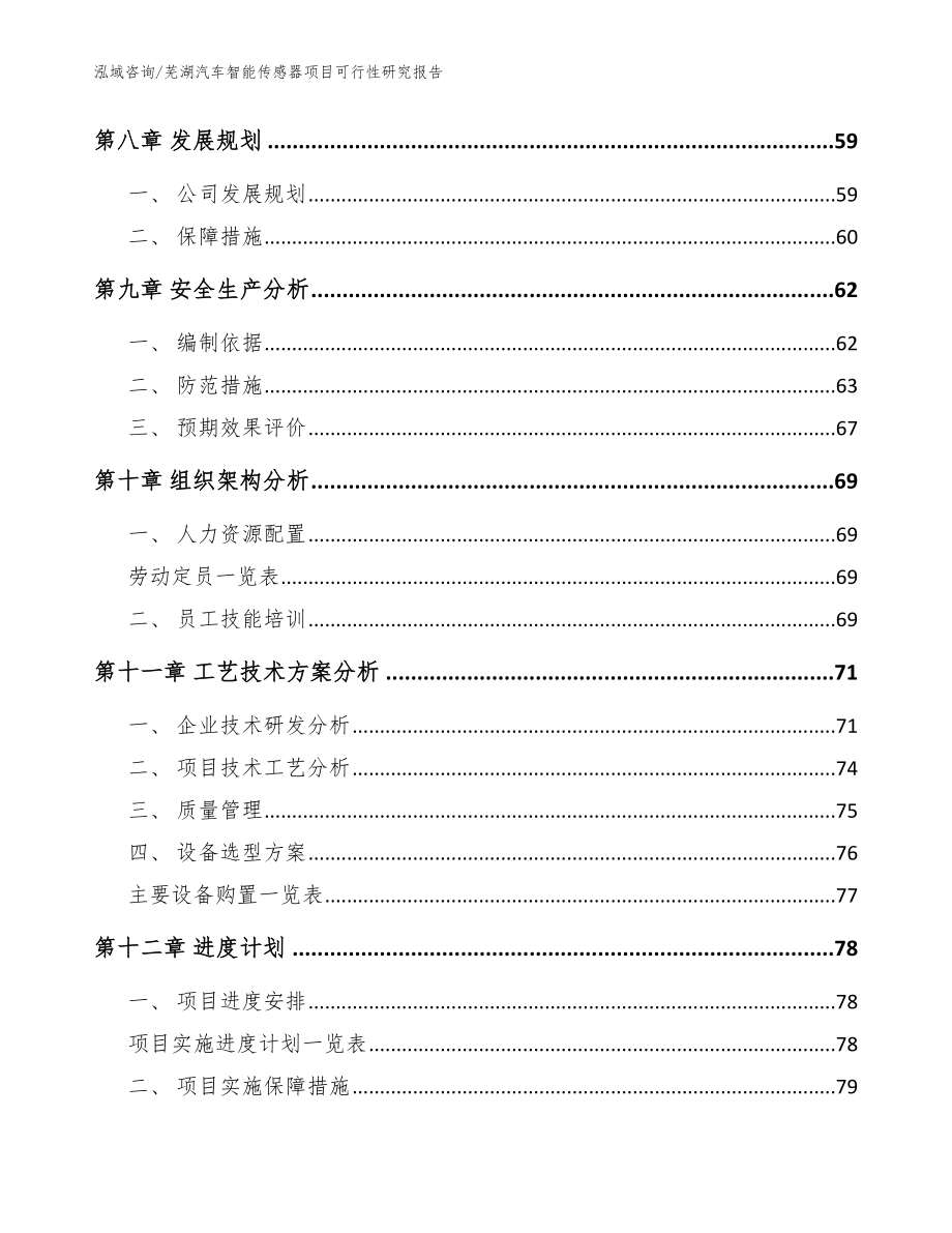 芜湖汽车智能传感器项目可行性研究报告（模板范文）_第4页