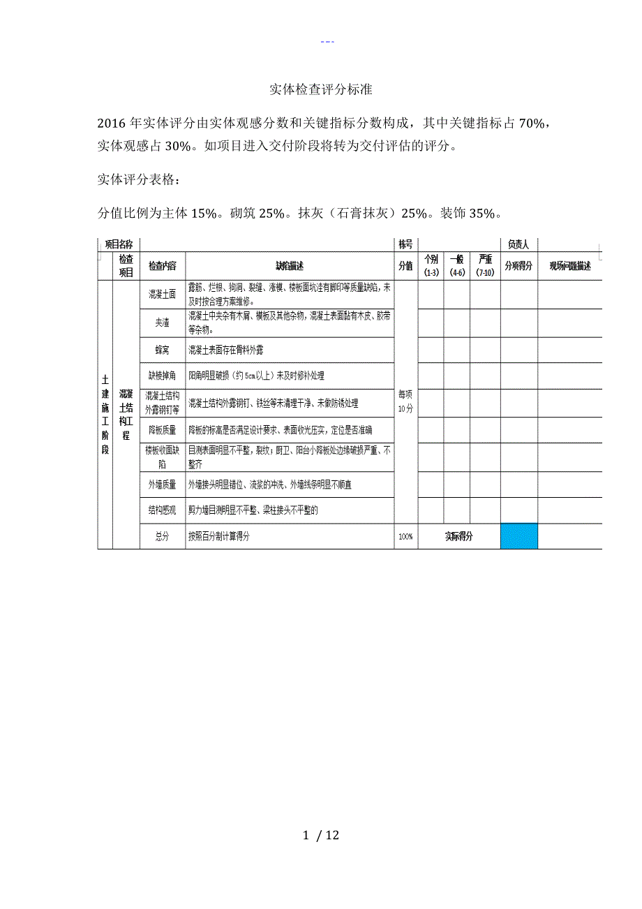 实体质量检查标准_第1页