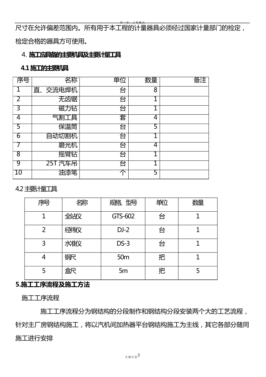 承德汽机房钢结构吊装施工方案_第3页