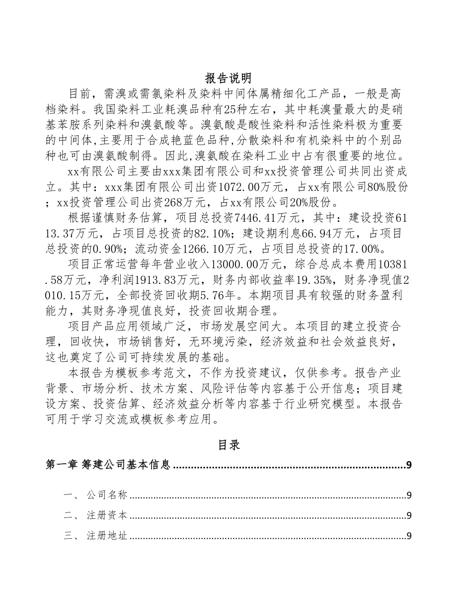 石家庄关于成立精细化工产品公司可行性研究报告(DOC 82页)_第2页