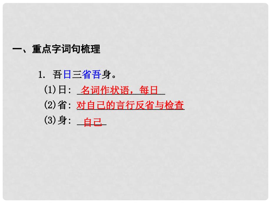 贵州省遵义市中考语文 第一部分 教材知识梳理 文言文知识复习 九上 五、《论语》十则课件_第2页