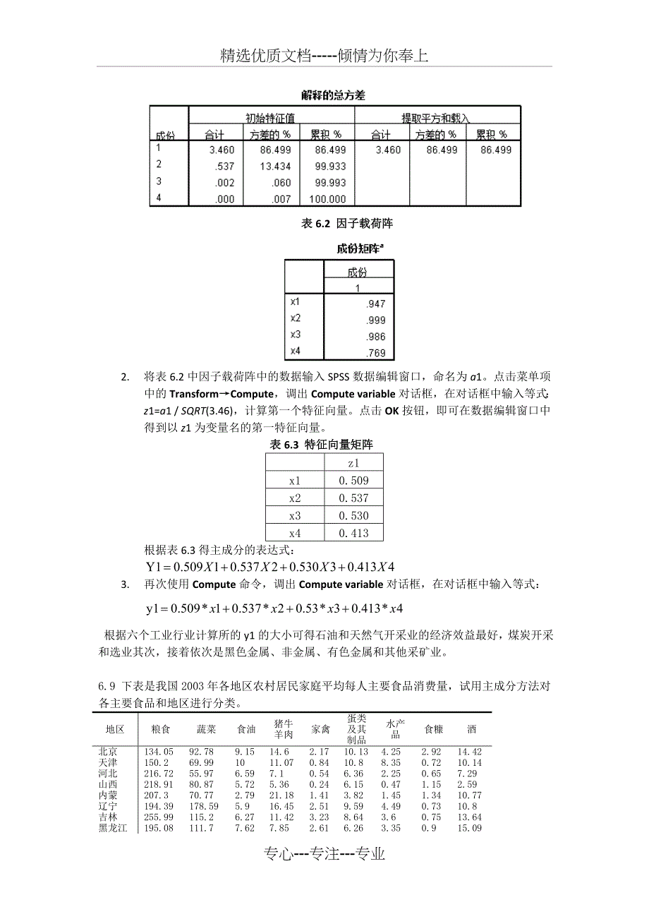 应用多元统计分析习题解答-主成分分析_第4页