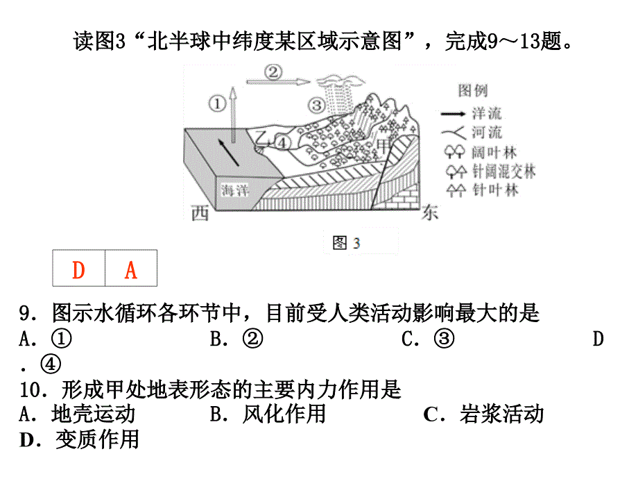 北京夏季地理会考选择题_第4页