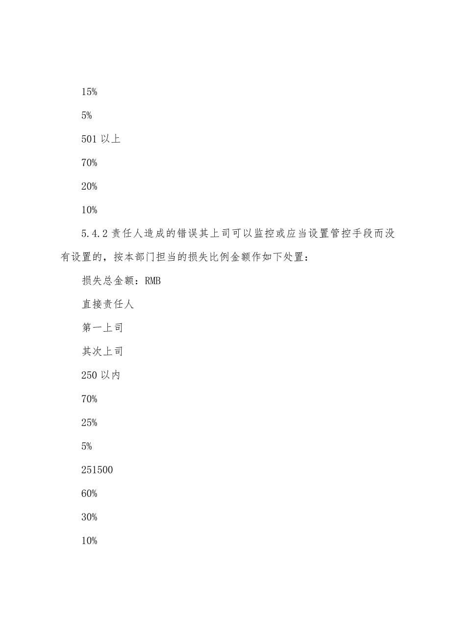 M公司全员质量赔偿管理制度.docx_第5页